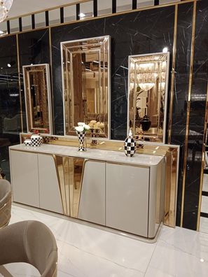 Luxuriöser Modern Kommode mit 3x Spiegel Exklusives Design und Hochwertige