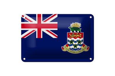 Blechschild Flagge Cayman Islands 18x12 cm Cayman Islands Deko Schild