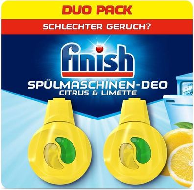 Finish Spülmaschinen Deo Citrus Limette Geschirrspüler Gegen Gerüche 2er Pack