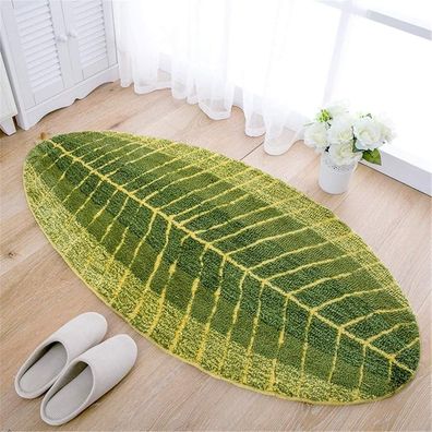 Green Leaf Soft Non-Slip Bath Mat Bath Mat Shower Mat Floor Mat Carpet for Bathroom