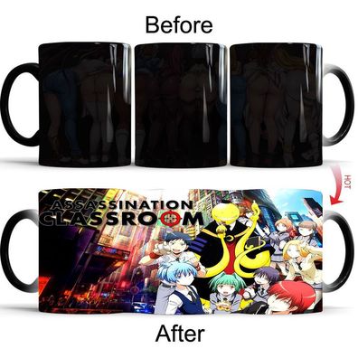 Assassination Classroom Keramiktasse für Animefans Koro-sensei Thermoeffekt Tasse