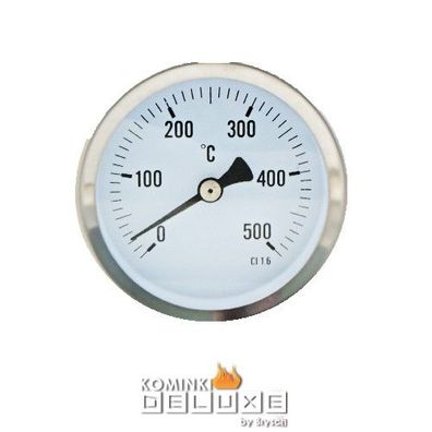 Thermometer 500° Grad Edelstahl Ofenthermometer Türeinbau Backofenthermometer