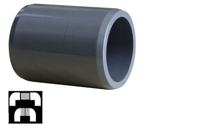 Cepex 63 mm PVC Verbindungsstück für PVC Rohr Fittings