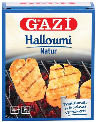Gazi Halloumi-Käse Natur 250g 43% Fett i. Tr. Grill- und Schnittkäse aus Zypern