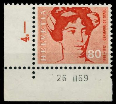 Schweiz 1969 Nr 910 postfrisch ECKE-ULI X84E416