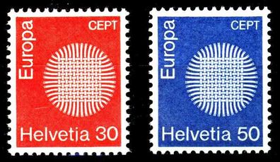 Schweiz 1970 Nr 923-924 postfrisch SA6EA8E