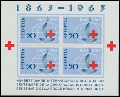 Schweiz BLOCK Kleinbogen 1960-1969 Block 19-02 X2EA4B6