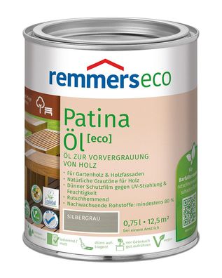 750ml Remmers eco Patina-Öl Silbergrau
