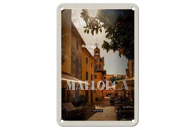 Blechschild Reise 12x18 cm Mallorca Spain Urlaubsort Altstadt Schild