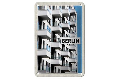 Blechschild Reise 12x18 cm Berlin Deutschland Neu Gebäude Trip Schild