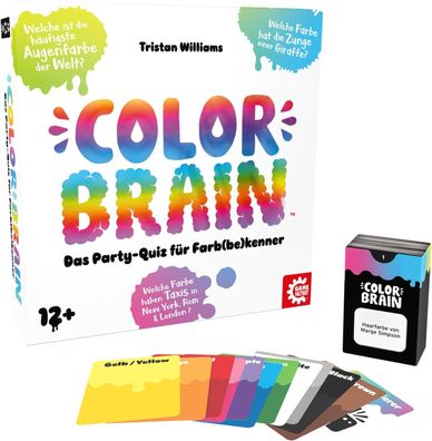 Gamefactory 646234 Color Brain,12 - 99 Jahre - Das Party-Quiz für Farb(Be)Kenner!