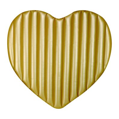 Luftmatratze für Zwei - goldenes Herz (Gr. 190 x 165 cm)