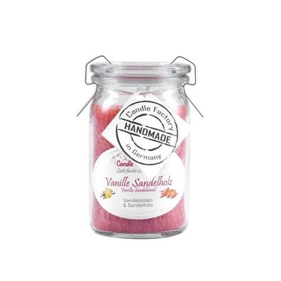Candle Factory Baby-Jumbo Duftkerze im Weckglas, Vanille Sandelholz, 308-089 1 St