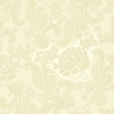 PPD Serviette Lace embossed ivory 33x33