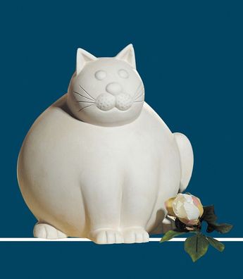 GILDE Figur, Katze, "Molli", Keramik, creme, , L. 26 cm, B. 27 cm, H. 30 cm 31864