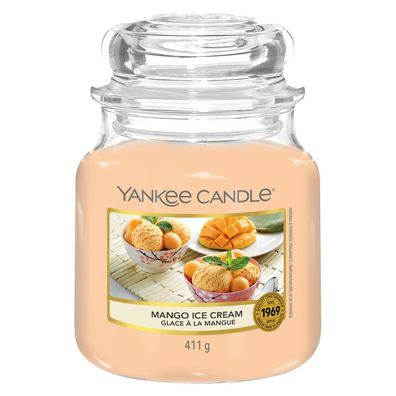 Yankee Candle Mango Ice Cream Medium Jar 411G