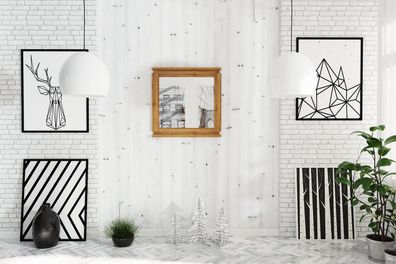 Wandspiegel Tinci 80x140 cm mit Rahmen aus Wildeiche massiv