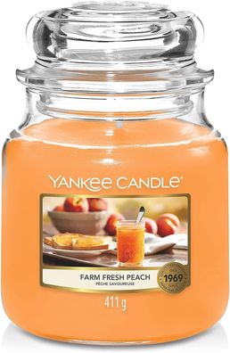 Yankee Candle FARM FRESH PEACH MEDIUM JAR 411G