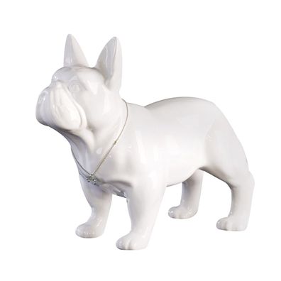 Casablanca Figur, Hund, "Bulli", Bulldogge, Keramik, weiß, , B. 35 cm, H. 29 cm 96371