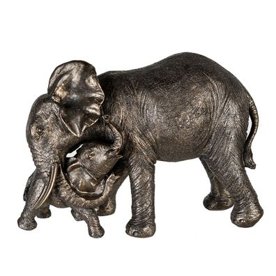 GILDE Figur, Elefant, "Zambezi", Poly, goldfarben, , L. 13 cm, B. 29 cm, H. 21 cm ...