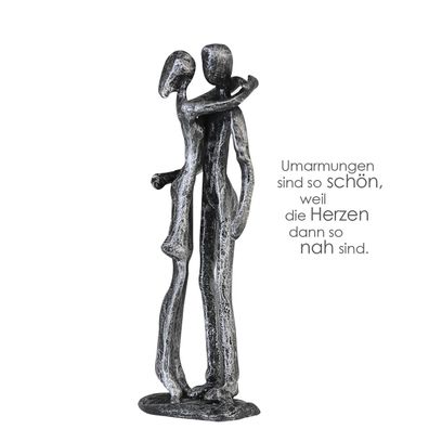 Casablanca Skulptur, Paar, "Couple", Paarmotiv, Eisen, silberfarben, , L. 5 cm, ...