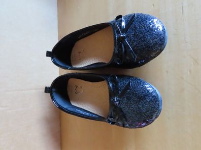 Schuhe Ballerina schwarz glitzern Gr. 26 von Capcake Couture