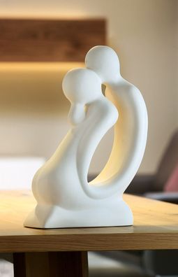 GILDE Francis, Figur, Paar, "Der Kuss", Keramik, creme, , L. 14 cm, B. 30 cm, H. ...