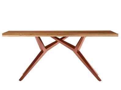 Tisch Tables & Co. Teak und Metall 200 x 100 x 73 cm Braun
