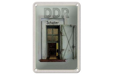 Blechschild Reise 12x18 cm Berlin Deutschland DDR Diktatur Schild