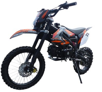 140cc Dirtbike Cross Bike Pitbike KXD 612 E-Start 17/14 Zoll Lichtmaske Orange