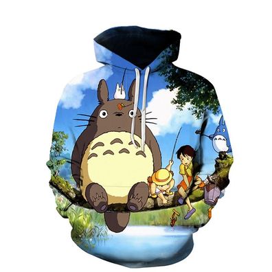 Anime My Neighbor Totoro Kapuzenpullover Mei Satsuki Sweatshirt 3D Hoodie Pullover