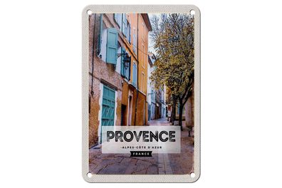 Blechschild Reise 12x18cm Provence Alpes-Côte d'Azur France Deko Schild