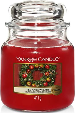 Yankee Candle Duftwachsglas mittel Red Apple Wreath 1120698E
