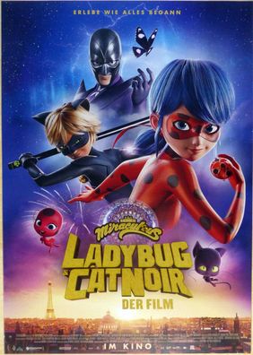 Miraculous: Ladybug & Cat Noir - Original Kinoplakat A1 - Hauptmotiv - Filmposter