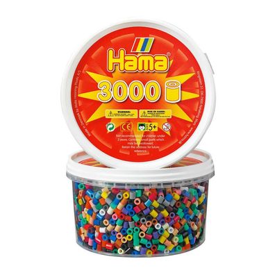 Hama Dose mit 3000 Bügelperlen Mix 67