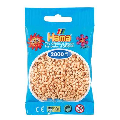 Hama Beutel mit 2000 Mini-Bügelperlen beige