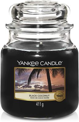 Yankee Candle BLACK Coconut Classic MEDIUM JAR 411G