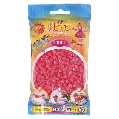Hama Beutel mit 1000 Midi-Bügelperlen cherry