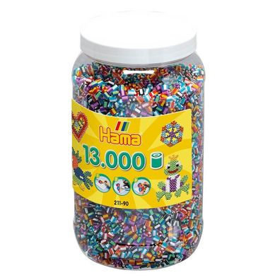 Hama Dose mit 13.000 Bügelperlen Mix 90