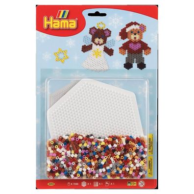 Hama Blister Weihnachten Sechseck Midi-Bügelperlen