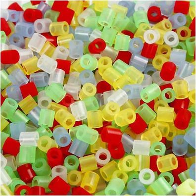 Nabbi® Bügelperlen Ø 5mm 1.100 Stk., Transparent Mix