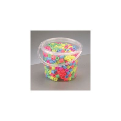 Nabbi®Jumbo Beads -Bügelperlen im Eimer, Ø 10mm 550 Stk., Pastell Mix
