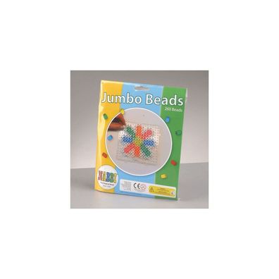 Nabbi®Jumbo Beads -Bügelperlen mit Stiftplatte, Ø 10mm 260 Stk., Standard Mix