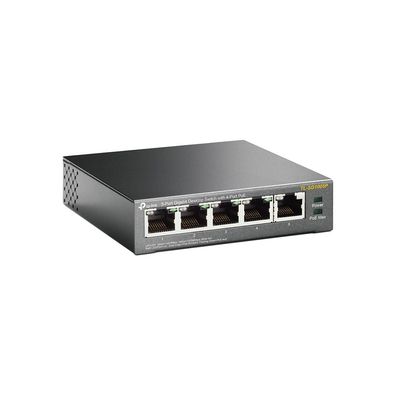 TP-Link 5-Port-10/100/1000Mbit/ s-Desktop-Switch mit 4 PoE-Ports TL-SG1005P