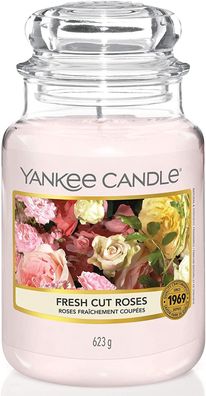 Yankee Candle Duftwachsglas groß Fresh Cut Roses 1038367E