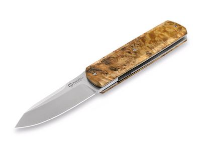 Maserin Silver Sport Knife Dyed Poplar Wood