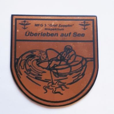 Plakette MFG 3 Graf Zeppelin Inspektion Überleben auf See