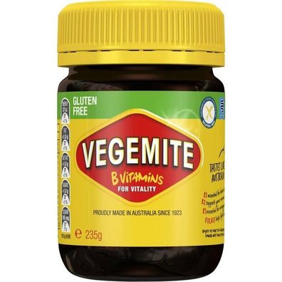 Vegemite Yeast Extract Spread Gluten Free Hefeextrakt 235 g