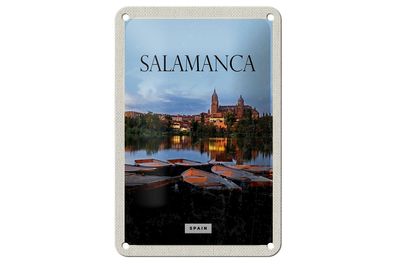 Blechschild Reise 12x18 cm Salamanca Spain Retro Deko Schild
