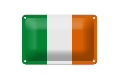 Blechschild Flagge Irlands 18x12 cm Flag of Ireland Deko Schild